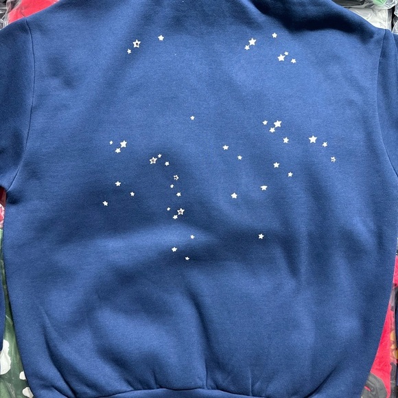 Sp5der Alania Blue Star Hoodie for Women - Picture 6 of 6